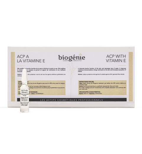Biogenie (Биожени) A.C.P. Vitamine E / Ампулы с витамином Е Токоферол, 10 ампул по 2 мл Biogenie (Биожени) A.C.P. Vitamine E / Ампулы с витамином Е Токоферол, 10 ампул по 2 мл