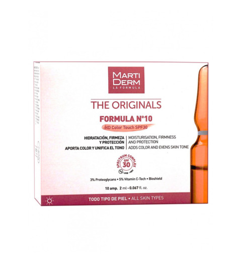 Martiderm The Originals Formula Nº10 HD Color Touch SPF30 / Ампулы Формула Nº10 HD Color Touch SPF30, 10x2 мл Martiderm The Originals Formula Nº10 HD Color Touch SPF30 / Ампулы Формула Nº10 HD Color Touch SPF30, 10x2 мл