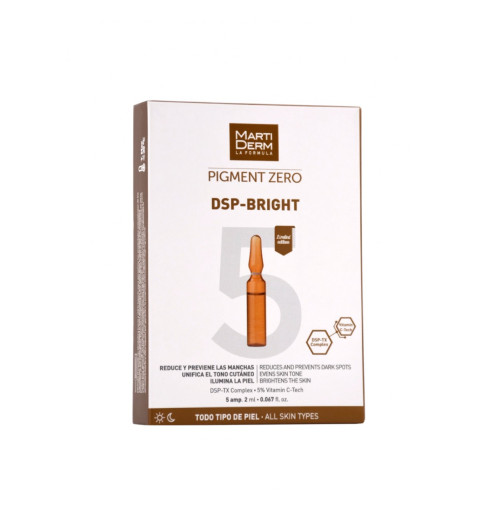 Martiderm Pigment Zero DSP-Bright / Ампулы Пигмент Зеро DSP-Брайт против пигментных пятен, 5x2 мл Martiderm Pigment Zero DSP-Bright / Ампулы Пигмент Зеро DSP-Брайт против пигментных пятен, 5x2 мл