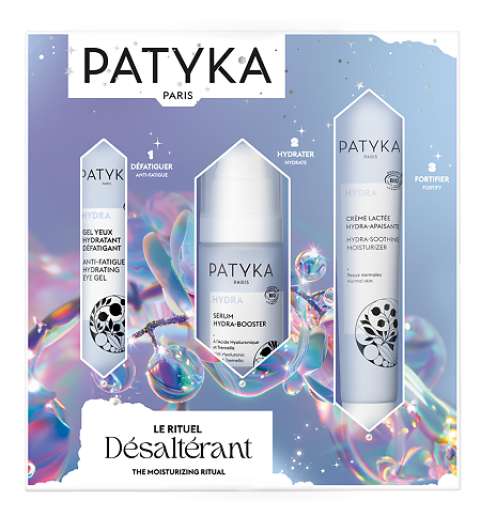 Patyka Hydra Coffret / Подарочный набор (гель для кожи контура глаз, сыворотка, крем), 15мл+30мл+40мл Patyka Hydra Coffret / Подарочный набор (гель для кожи контура глаз, сыворотка, крем), 15мл+30мл+40мл
